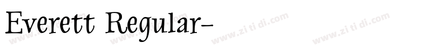 Everett Regular字体转换
